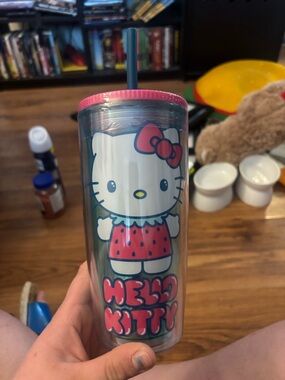 Hello kitty watermelon travel tumbler